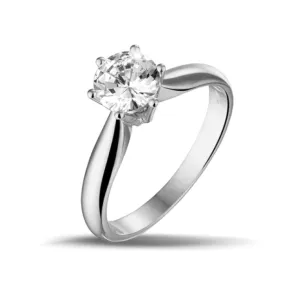 1.00 quilates anillo solitario diamante en platino 