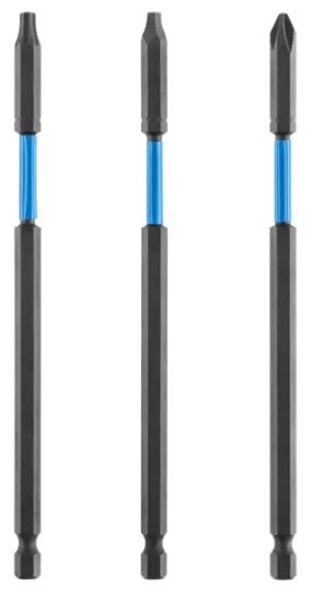 3 PC. 6" Impact Driver Bit Set