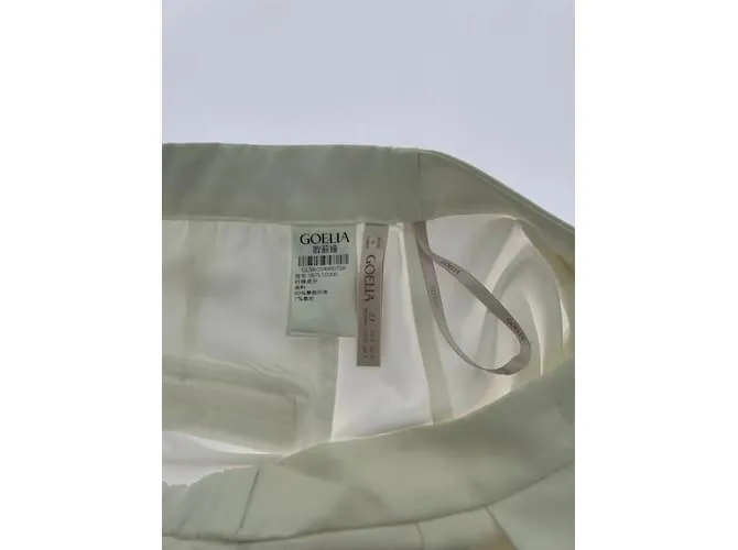 Autre Marque NO FIRMA / Pantalón UNSIGNED T.US 6 Seda Blanco 
