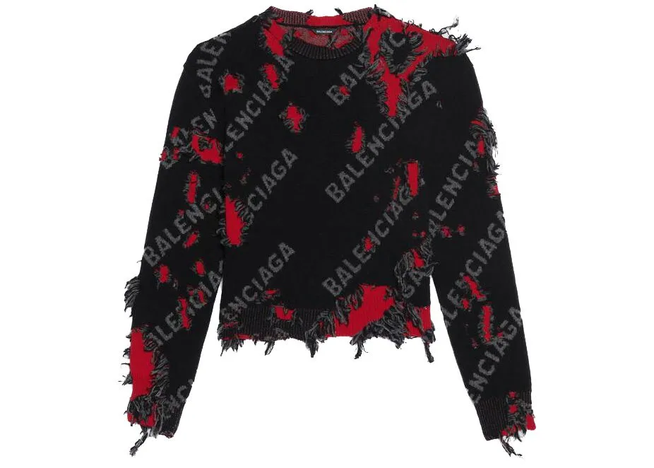 Balenciaga Destroyed Small Crewneck