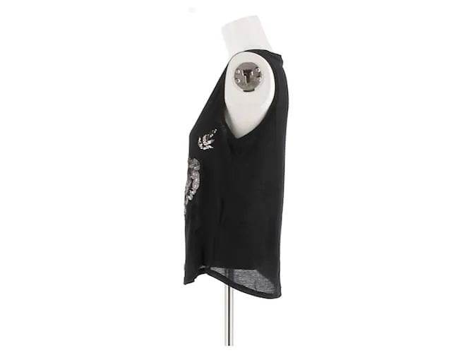 BALMAIN  Tops T.FR 36 Algodón Negro 