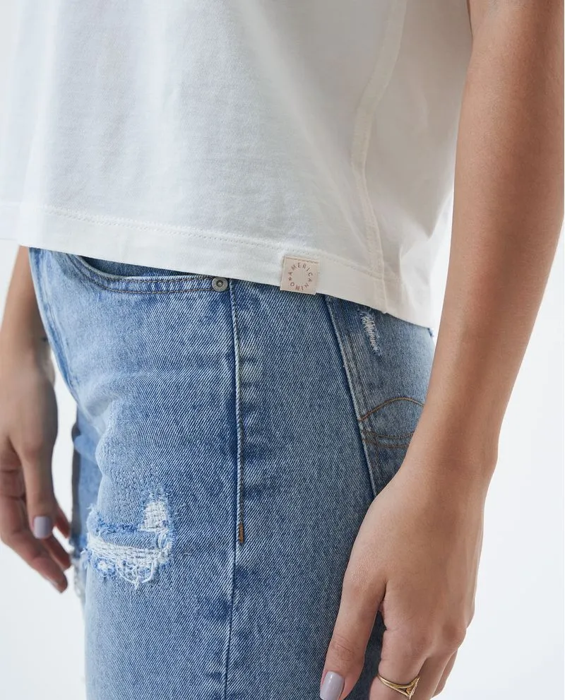 Camiseta cuello redondo para mujer