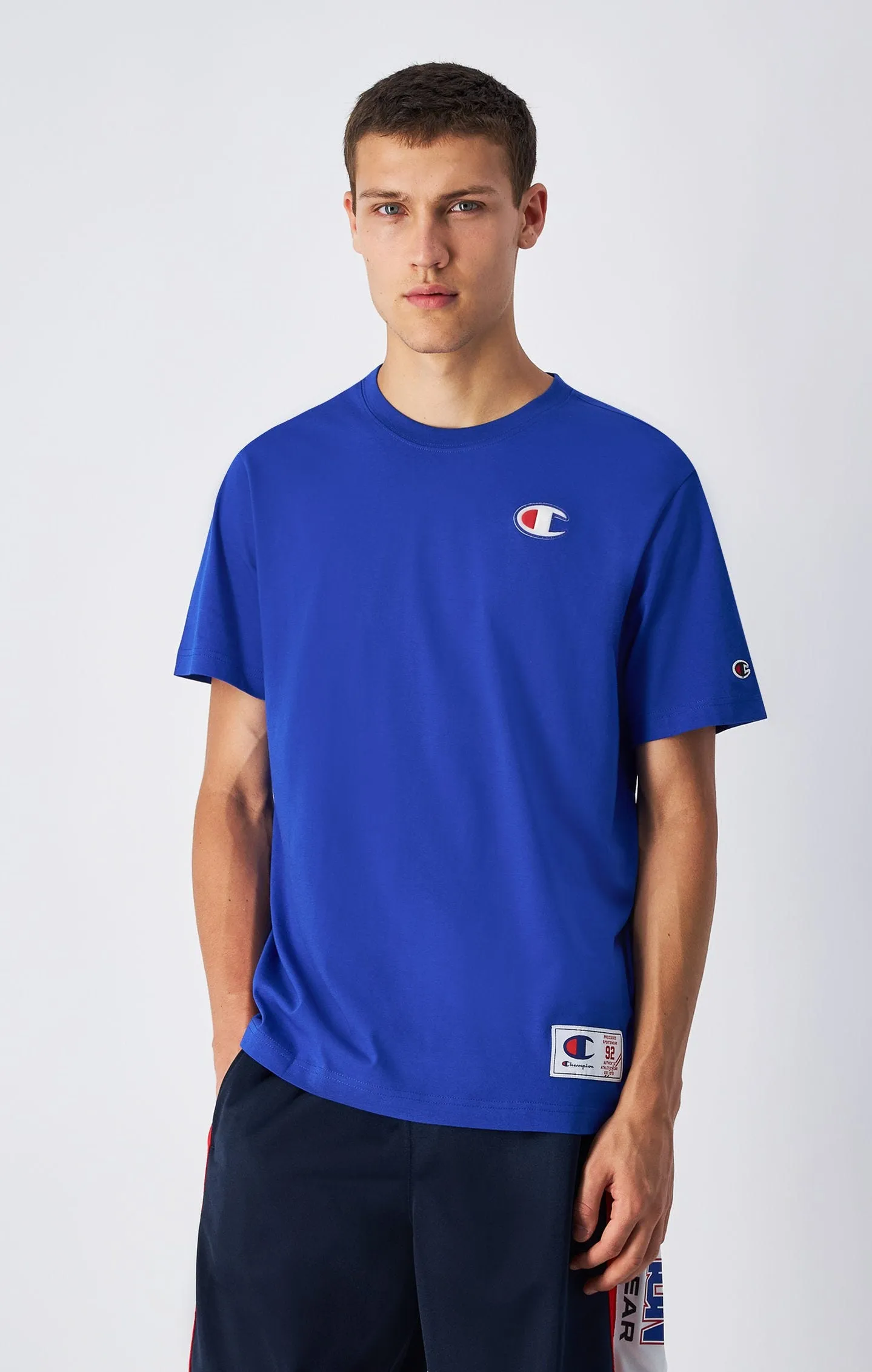 Camiseta de algodón con etiqueta