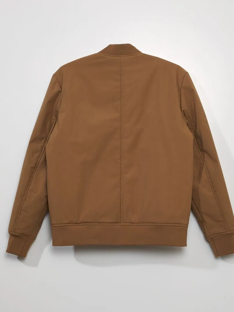 Cazadora con cuello ajustado - BEIGE