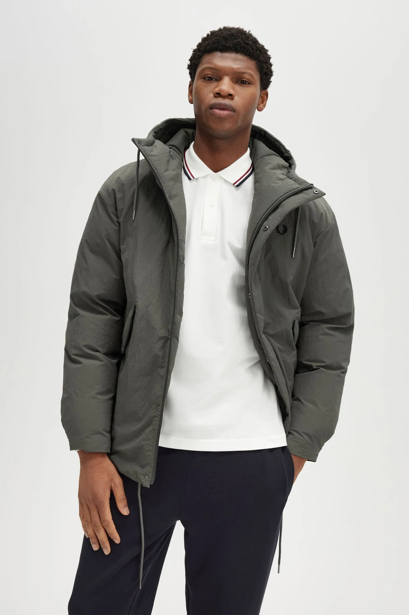Chaqueta acolchada con cremallera integral