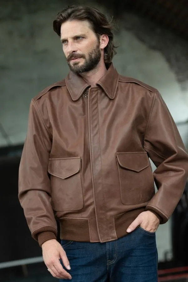 Chaqueta Hombre Cooper Original Russet Antique Cowhide A-2