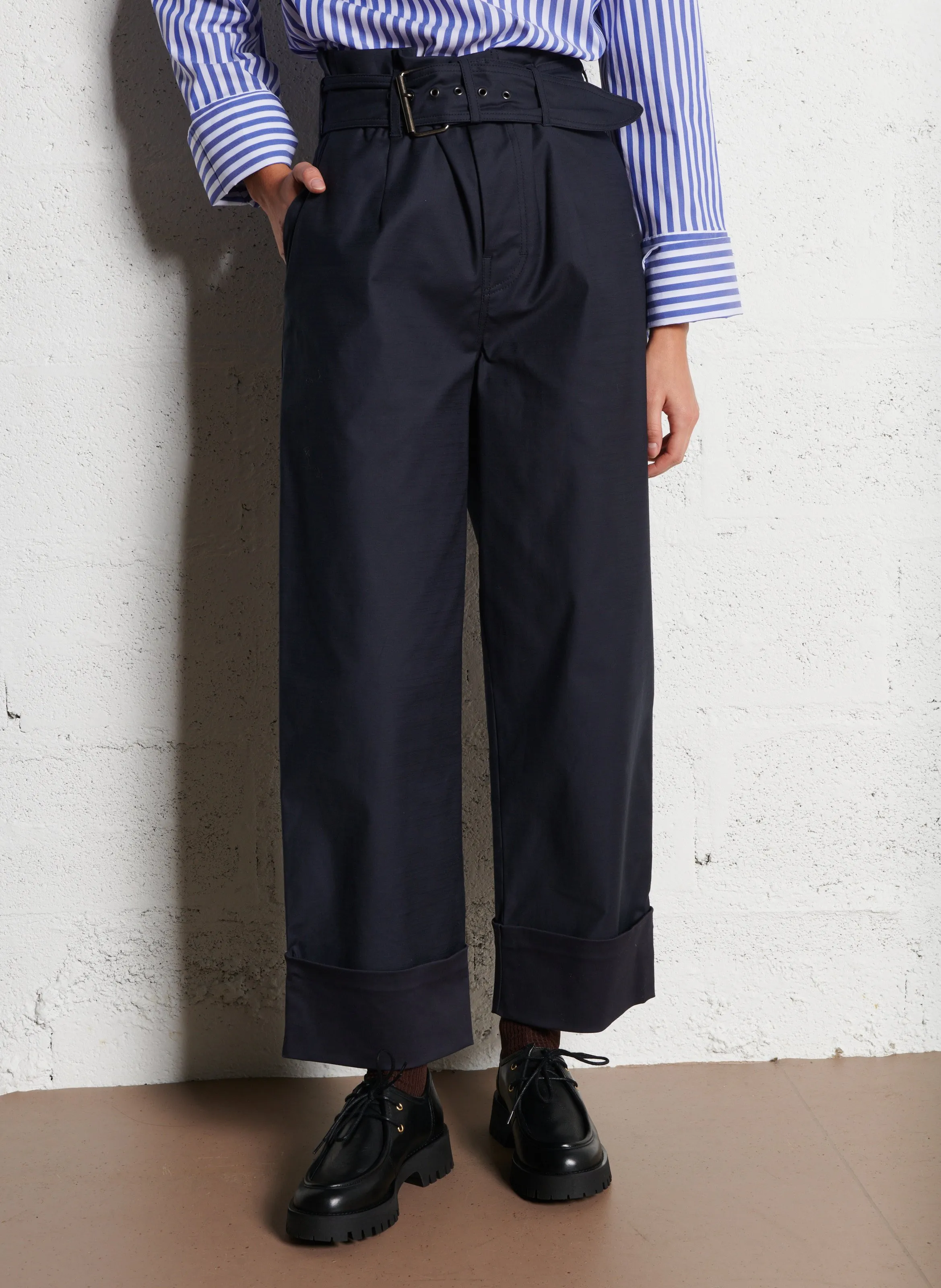 COLLECTORS CLUB PAUL - Pantalón ancho en azul