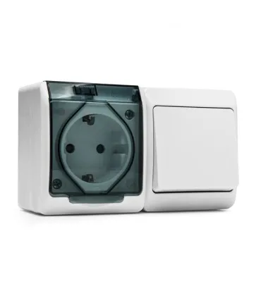 Conmutador y base superficie tt estanco ip54 FAMATEL 16a 5126
