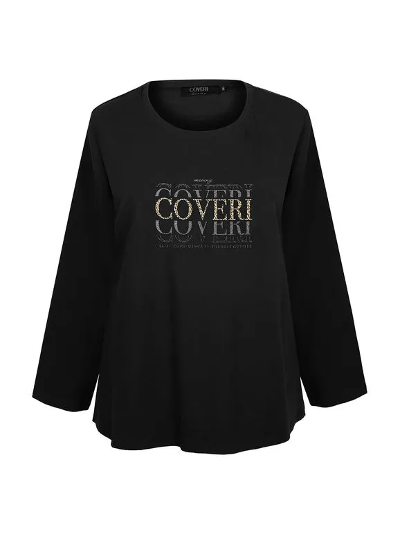 Coveri Moving Camiseta de mujer de manga larga talla grande.