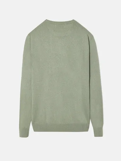 JERSEY SILBON CUELLO REDONDO VERDE