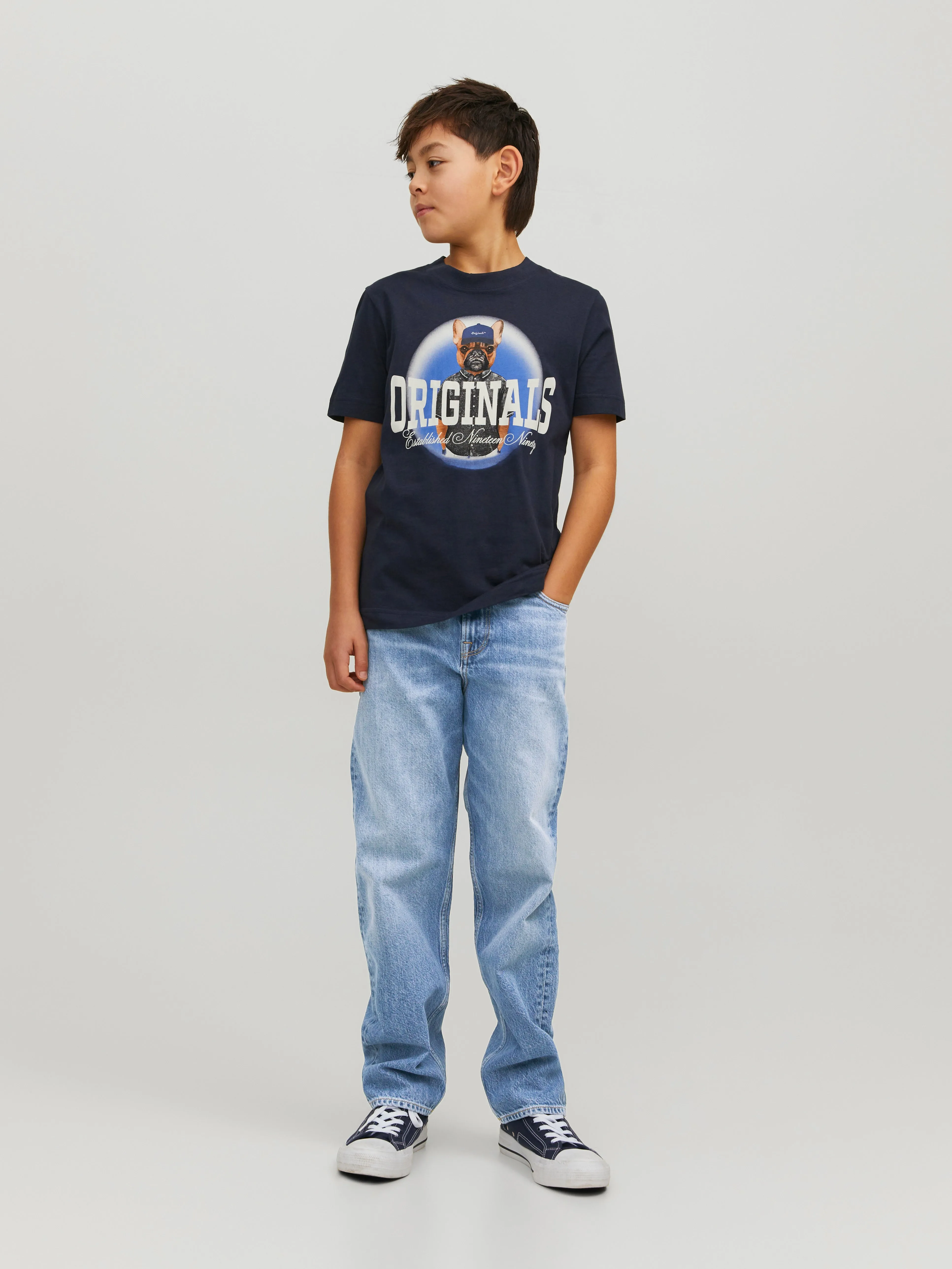 JJICHRIS JJORIGINAL CJ 920 Vaqueros de corte holgado Junior | Azul intermedio | Jack & Jones®
