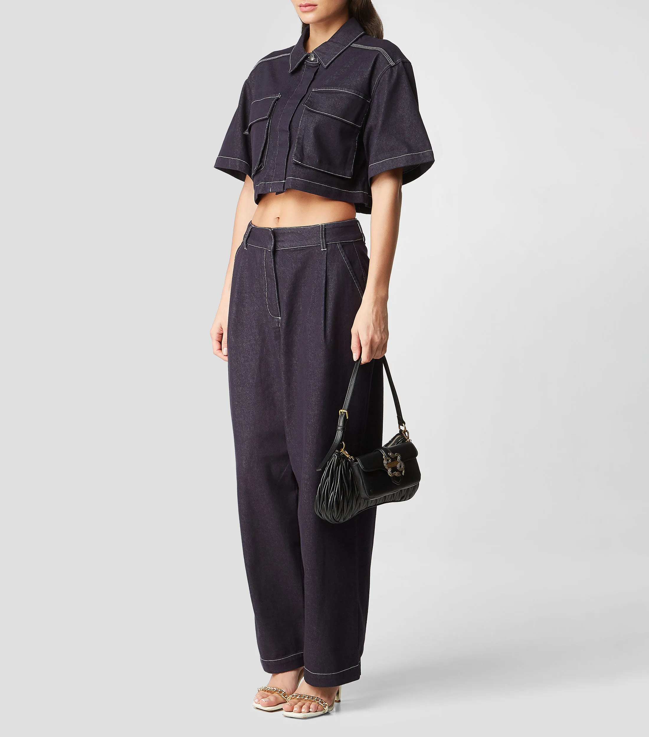 Just Cavalli Bolso Shoulder texturizado Mujer