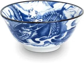 Lujo - Matcha Bowl - Matcha - Matcha japonés Matchakom - Dragón azul - Hecho a mano - 100% Porcelana - Tazón Matcha - Tazón de e
