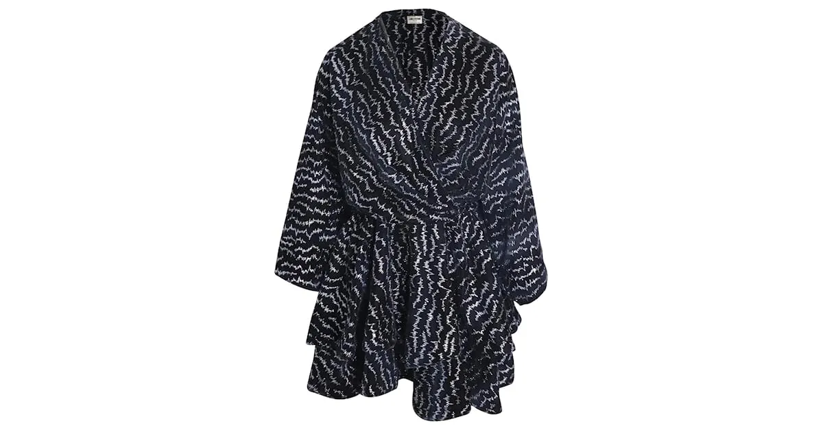 Minivestido de terciopelo con volantes en viscosa negra de Zadig & Voltaire Negro 