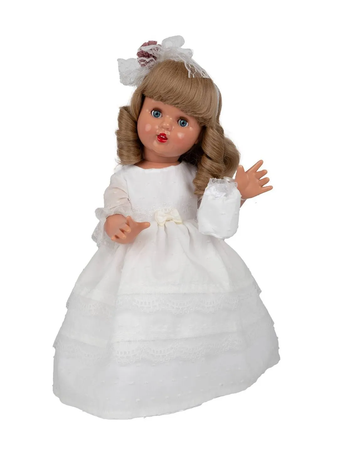 Muñeca Mariquita Pérez Comunión Rubia - Vinilo 50Cm.