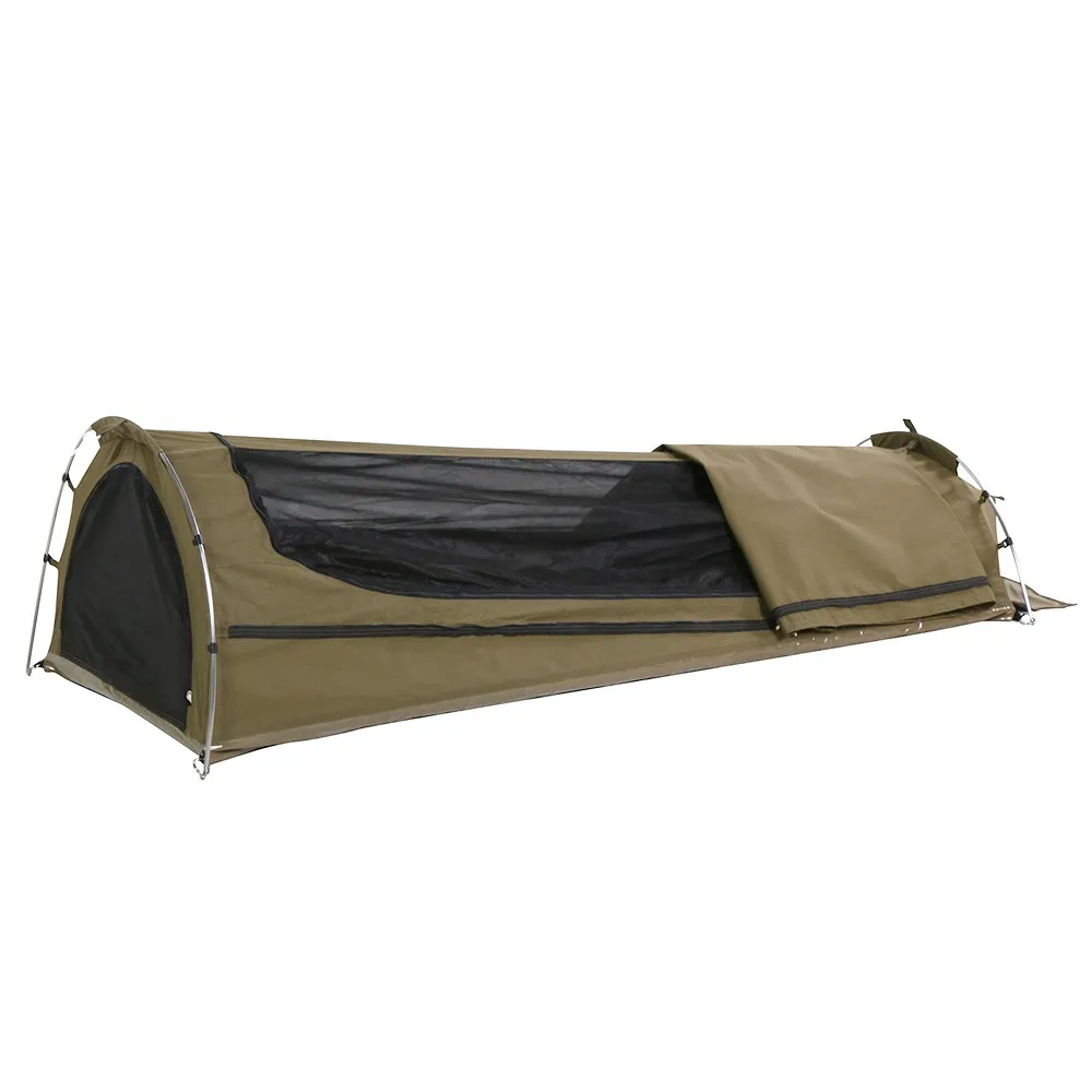 OZtrail BIKER EXPEDITION SINGLE SWAG 1P - Tienda de campaña túnel individual verde bosque