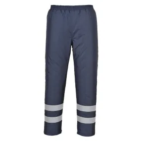 Pantalón industrial de lluvia Iona Lite con forro de alta visibilidad PORTWEST S482