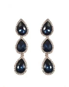 PENDIENTES LARGOS DE FIESTA ONLINE AZUL MARINO