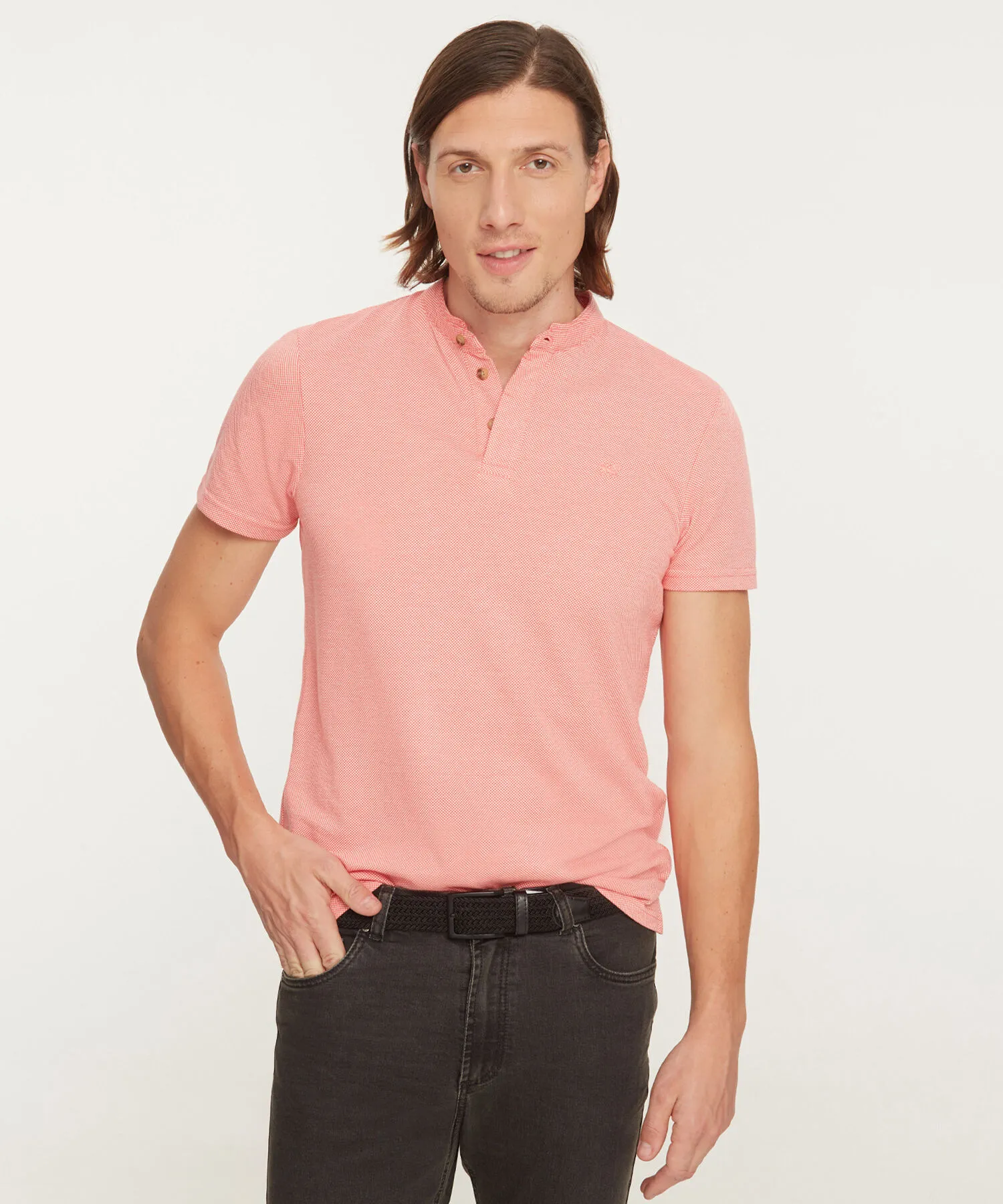 Polo con Cuello Mao-