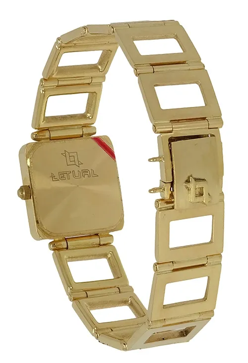 Reloj de oro 18 kilates para mujer marca Letual 109_T-0140