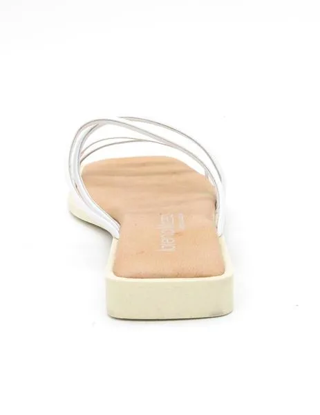 Sandalia Masso 903 L. blanca plana para mujer