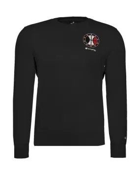 Sudadera champion negra big logo crewneck
