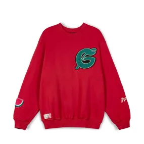 SUDADERA GRIMEY NABLUS VINTAGE CREWNECK - DARK RED | FW23