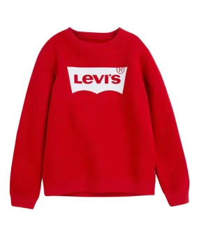 Sudadera Levi's Batwing Crewneck Boy Rojo