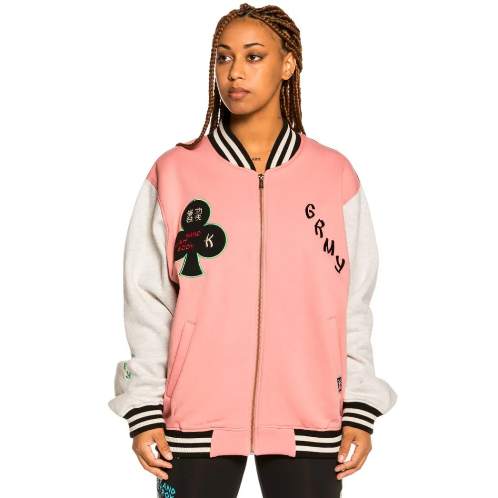 Sudadera Unisex Grimey "Destroy All Fear" Zip Crewneck - Pink | Fall 21