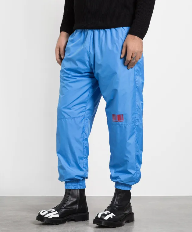 VTMNTS Blue printed joggers