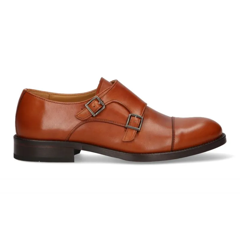 Zapato doble hebilla cuero